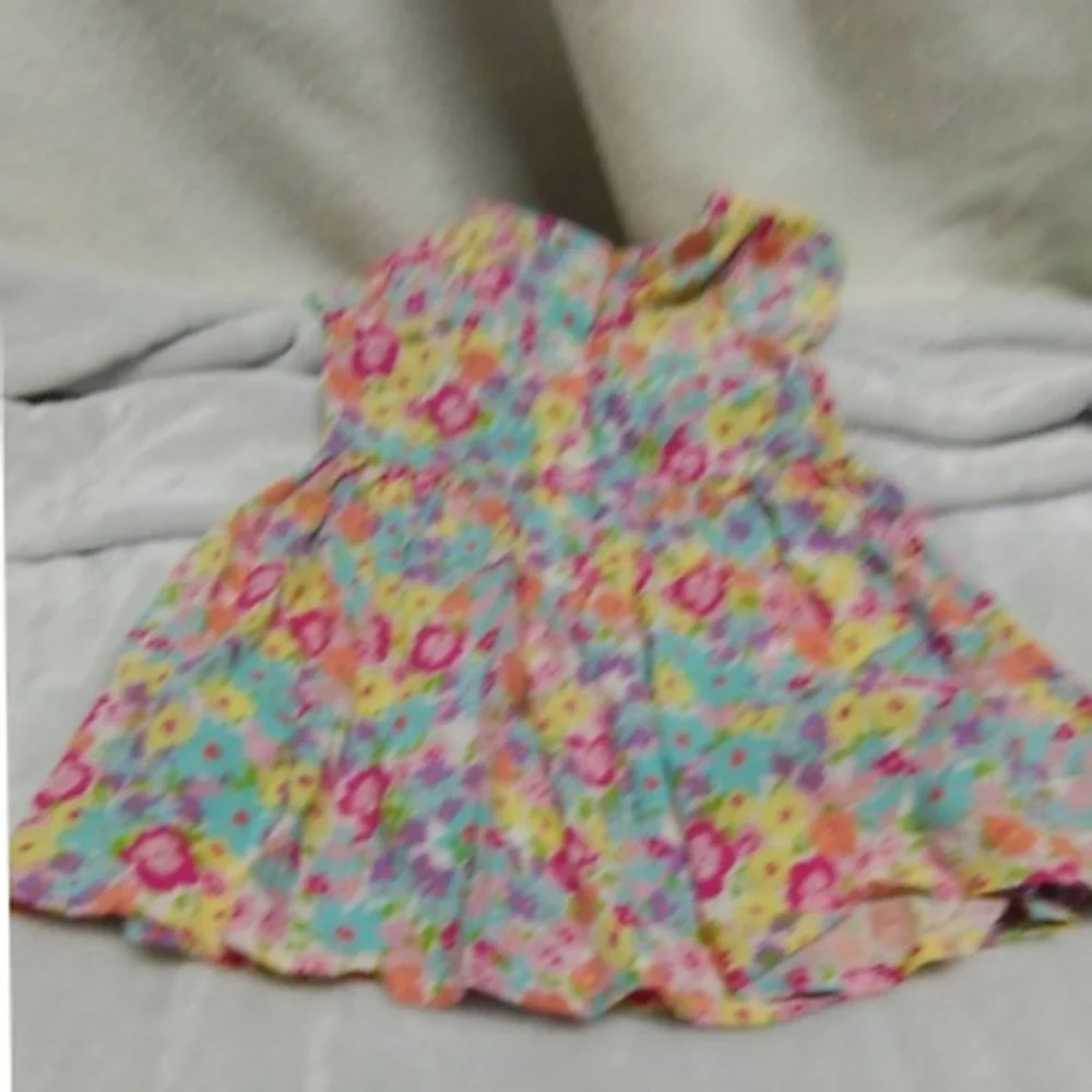 The Children's‎ Place Floral Dress Summer Casual Outfit Toddler Girl 6-9M - Picture 8 of 10